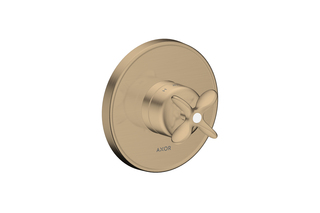 AXOR Archivio Thermostat Unterputz mit Kreuzgriff | Brushed Bronze  von  AXOR