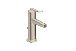 AXOR Archivio Single lever bidet mixer with pop-up waste set | Brushed Nickel  by  AXOR
