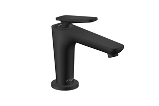 AXOR Citterio C Single lever basin mixer 90 with CoolStart for hand washbasins and waste set | Matt black  by  AXOR