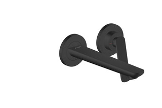AXOR Citterio C Single lever basin mixer for concealed installation wall-mounted with spout 195 mm | Matt black  by  AXOR