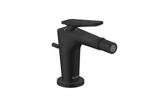 AXOR Citterio C Single lever bidet mixer with pop-up waste set | Matt black  by  AXOR