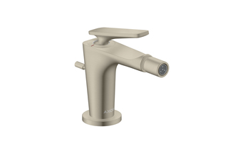 AXOR Citterio C Single lever bidet mixer with pop-up waste set | Brushed Nickel  by  AXOR