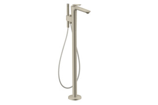 AXOR Citterio C Single lever bath mixer floor-standing - cubic cut | Brushed Nickel  by  AXOR