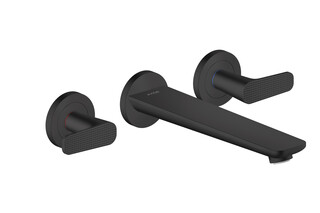 AXOR Citterio C 3-hole bath mixer for concealed installation wall-mounted - cubic cut  by  AXOR