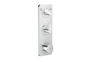 AXOR Citterio C Thermostatic module 380/120 for concealed installation with plate for 2 functions  by  AXOR