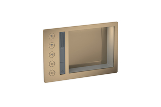 AXOR Incava Shower system 600/390 with thermostat for 3 functions for version with light | Brushed Black Chrome  by  AXOR