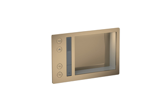 AXOR Incava Shower system 600/390 with thermostat for 2 functions for version with light | Brushed Black Chrome  by  AXOR