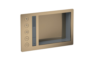 AXOR Incava Shower system 600/390 with thermostat for 3 functions | Brushed Black Chrome  by  AXOR