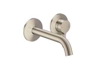 AXOR One Single basin mixer for concealed installation wall-mounted with lever handle and spout 160 mm I Brushed Nickel  by  AXOR
