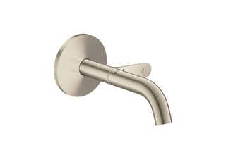 AXOR One Basin mixer for concealed installation wall-mounted Select with spout 160 mm I Brushed Nickel  by  AXOR