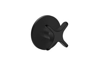 AXOR One Shut-off valve for concealed installation with cross handle I Matt Black  by  AXOR