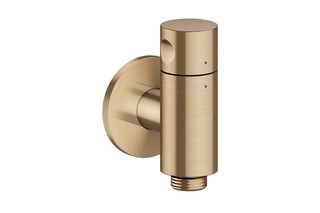 AXOR One Wandanschluss Stop mit Absperrventil I Brushed Bronze  von  AXOR
