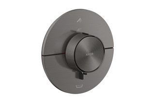AXOR ShowerSelect ID Thermostat for concealed installation round for 2 functions with integrated security combination according to EN1720 | Brushed Black Chrome  by  AXOR
