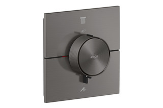 AXOR ShowerSelect ID Thermostat for concealed installation square for 2 functions | Brushed Black Chrome  by  AXOR