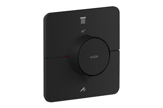 AXOR ShowerSelect ID Thermostat for concealed installation softsquare for 2 functions | Matt black  by  AXOR