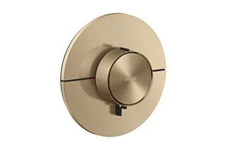 AXOR ShowerSelect ID Thermostat for concealed installation round for 1 function | Brushed Bronze  by  AXOR