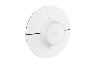 AXOR ShowerSelect ID Thermostat for concealed installation round for 1 function | Matt white  by  AXOR