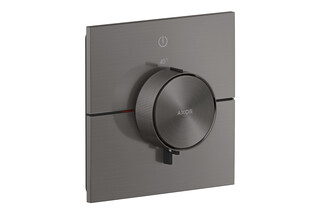 AXOR ShowerSelect ID Thermostat for concealed installation square for 1 function | Brushed Black Chrome  by  AXOR