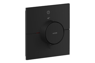 AXOR ShowerSelect ID Thermostat for concealed installation square for 1 function | Matt black  by  AXOR