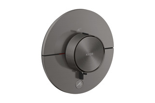 AXOR ShowerSelect ID Thermostat HighFlow Unterputz rund für 1 Verbraucher und einen zusätzlichen Abgang | Brushed Black Chrome  von  AXOR