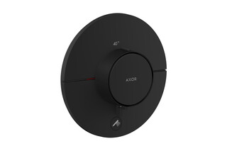 AXOR ShowerSelect ID Thermostat HighFlow for concealed installation round for 1 function and additional outlet | Matt black  by  AXOR