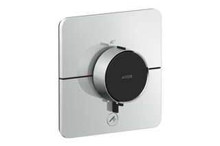 AXOR ShowerSelect ID Thermostat HighFlow for concealed installation SoftSquare for 1 function and additional outlet  by  AXOR