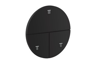 AXOR ShowerSelect ID Valve for concealed installation round for 3 functions | Matt black  by  AXOR