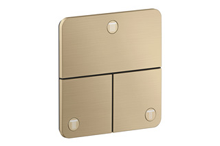 AXOR ShowerSelect ID Valve for concealed installation SoftSquare for 3 functions | Brushed Bronze  by  AXOR