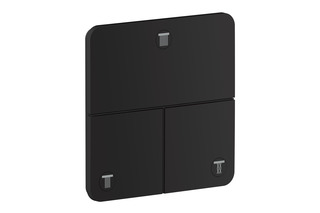 AXOR ShowerSelect ID Valve for concealed installation SoftSquare for 3 functions | Matt black  by  AXOR