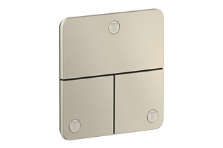 AXOR ShowerSelect ID Valve for concealed installation SoftSquare for 3 functions | Brushed Nickel  by  AXOR