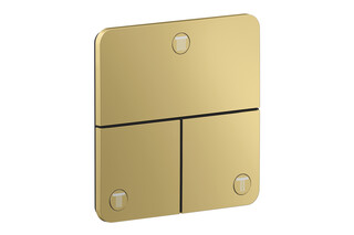 AXOR ShowerSelect ID Valve for concealed installation SoftSquare for 3 functions | Polished Gold Optic  by  AXOR