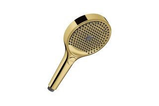 AXOR ShowerSolutions Handbrause 130 3jet I Polished Gold Optic  von  AXOR