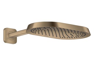 AXOR ShowerSphere Overhead shower 370/220 1jet EcoSmart with shower arm I Brushed Bronze  by  AXOR
