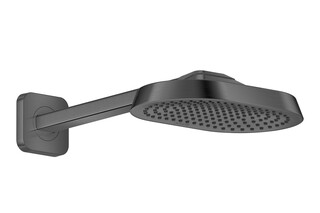 AXOR ShowerSphere Overhead shower 250/160 1jet EcoSmart with shower arm I Brushed Black Chrome  by  AXOR