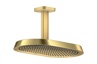 AXOR ShowerSphere Overhead shower 370/220 2jet EcoSmart with ceiling connector I Polished Gold Optic  by  AXOR