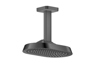 AXOR ShowerSphere Overhead shower 250/160 1jet with ceiling connector I Brushed Black Chrome  by  AXOR
