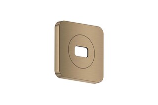 AXOR ShowerSphere Escutcheon 120/120 softsquare I Brushed Bronze  by  AXOR