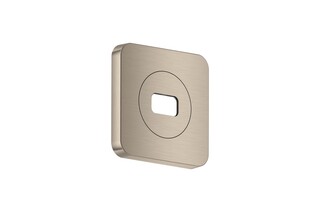 AXOR ShowerSphere Escutcheon 120/120 softsquare I Brushed Nickel  by  AXOR
