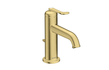 AXOR Archivio Einhebel-Waschtischmischer 90 CoolStart mit Zugstangen-Ablaufgarnitur | Brushed Brass