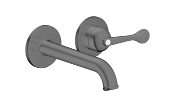 AXOR Archivio Einhebel-Waschtischmischer Unterputz für Wandmontage mit Auslauf 160 mm | Brushed Black Chrome