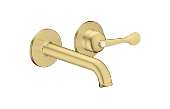 AXOR Archivio Einhebel-Waschtischmischer Unterputz für Wandmontage mit Auslauf 160 mm | Brushed Brass