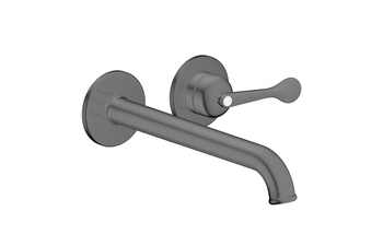 AXOR Archivio Einhebel-Waschtischmischer Unterputz für Wandmontage mit Auslauf 220 mm | Brushed Black Chrome