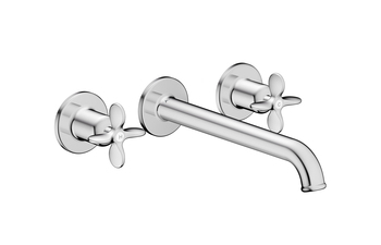 AXOR Archivio 3-Loch Wannenarmatur Unterputz für Wandmontage mit Kreuzgriffen