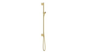 AXOR Archivio Brausestange 0,90 m mit Wandanschluss und Brauseschlauch 1,60 m | Brushed Brass