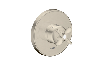 AXOR Archivio Thermostat Unterputz mit Kreuzgriff | Brushed Nickel