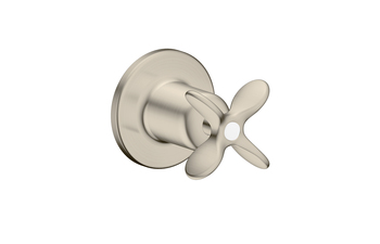 AXOR Archivio Absperrventil Unterputz mit Kreuzgriff | Brushed Nickel