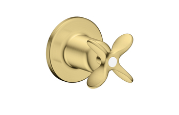 AXOR Archivio Absperrventil Unterputz mit Kreuzgriff | Brushed Brass