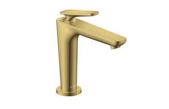 AXOR Citterio C Einhebel-Waschtischmischer 125 mit CoolStart mit Ablaufgarnitur | Polished Gold Optic