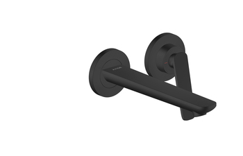 AXOR Citterio C Einhebel-Waschtischmischer Unterputz für Wandmontage mit Auslauf 195 mm | Mattschwarz