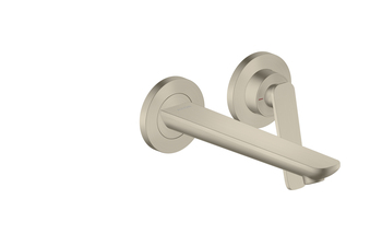 AXOR Citterio C Einhebel-Waschtischmischer Unterputz für Wandmontage mit Auslauf 195 mm | Brushed Nickel